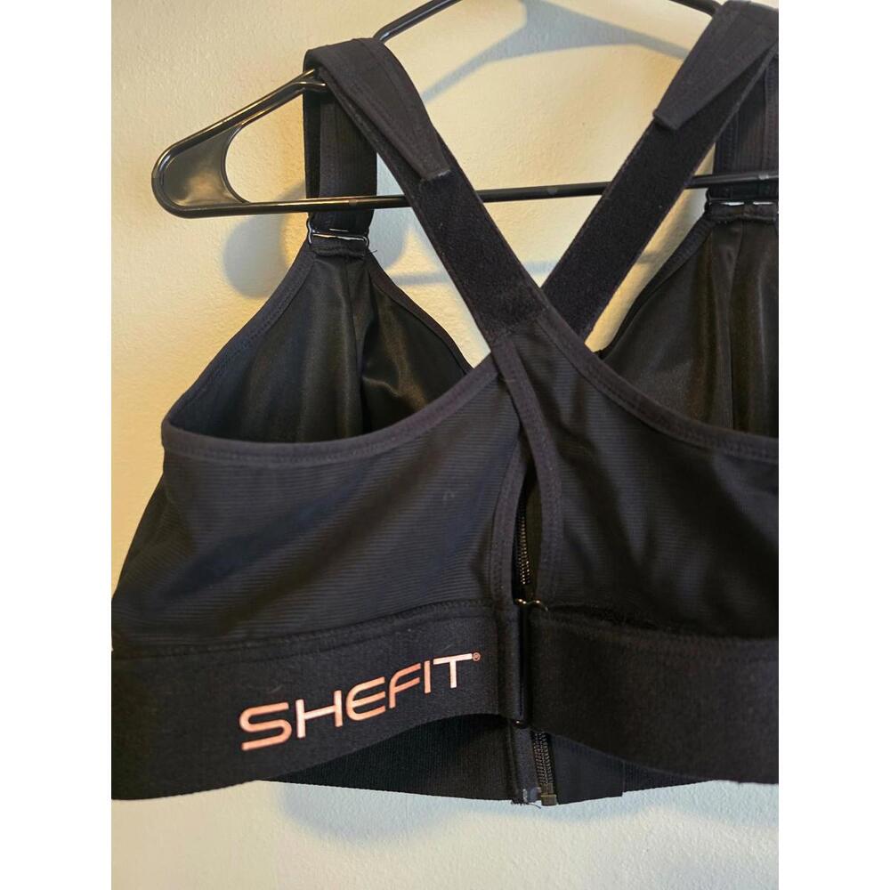 Shefit Black Ultimate Sports Bra Heavy Impact Front Close (4Luxe) - Picture 4 of 6